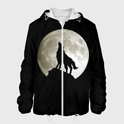 Куртка с капюшоном мужская Moon Wolf, цвет: 3D-белый