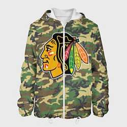 Куртка с капюшоном мужская Blackhawks Camouflage, цвет: 3D-белый