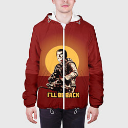 Куртка с капюшоном мужская Stalin: Ill Be Back, цвет: 3D-белый — фото 2