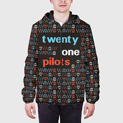 Куртка с капюшоном мужская Twenty One Pilots, цвет: 3D-черный — фото 2
