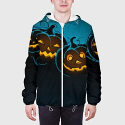 Куртка с капюшоном мужская Halloween3, цвет: 3D-белый — фото 2
