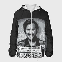 Куртка с капюшоном мужская Pablo Escobar: Smile, цвет: 3D-белый