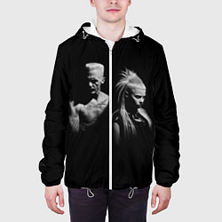 Куртка с капюшоном мужская Die Antwoord: Black, цвет: 3D-белый — фото 2