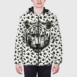Куртка с капюшоном мужская Tiger Dreams, цвет: 3D-черный — фото 2