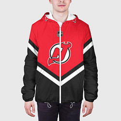 Куртка с капюшоном мужская NHL: New Jersey Devils, цвет: 3D-белый — фото 2