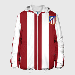 Куртка с капюшоном мужская Атлетико Мадрид, цвет: 3D-белый