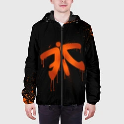 Куртка с капюшоном мужская Fnatic: Black collection, цвет: 3D-черный — фото 2