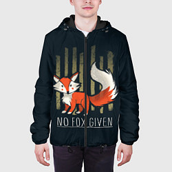 Куртка с капюшоном мужская No Fox Given, цвет: 3D-черный — фото 2