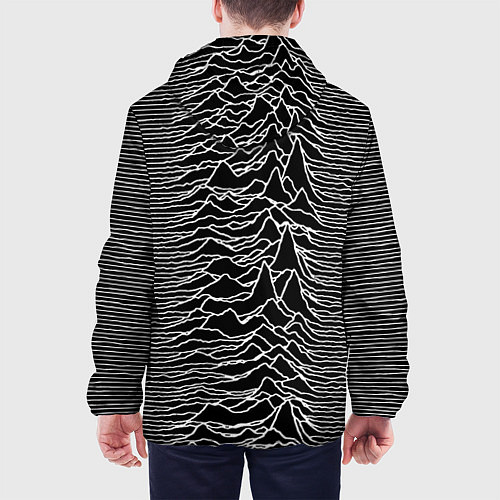 Мужская куртка Joy Division: Unknown Pleasures / 3D-Белый – фото 4