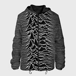 Куртка с капюшоном мужская Joy Division: Unknown Pleasures цвета 3D-черный — фото 1