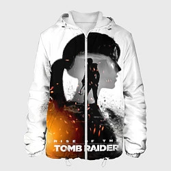 Куртка с капюшоном мужская Rise of the Tomb Raider 1, цвет: 3D-белый