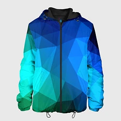 Куртка с капюшоном мужская Fight Polygon, цвет: 3D-черный