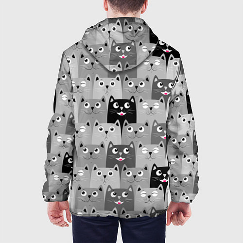 Мужская куртка Котейки / 3D-Белый – фото 4