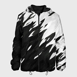 Куртка с капюшоном мужская Black & white, цвет: 3D-черный