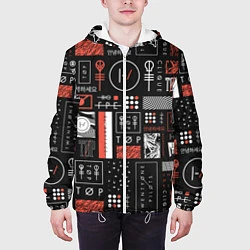Куртка с капюшоном мужская 21 Pilots: Geometry, цвет: 3D-белый — фото 2