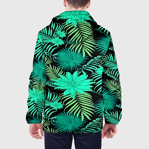 Мужская куртка Tropical pattern / 3D-Черный – фото 4