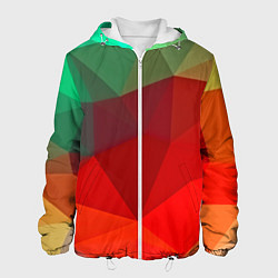 Куртка с капюшоном мужская Abstraction colorise, цвет: 3D-белый