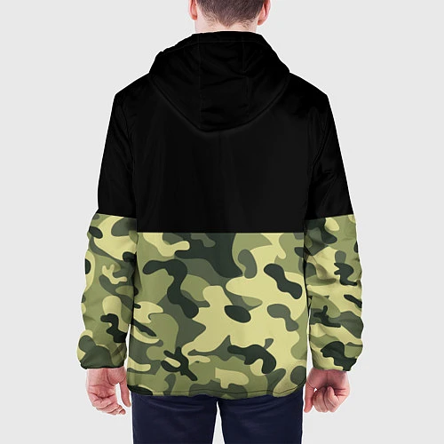 Мужская куртка Камуфляж: черный/хаки / 3D-Черный – фото 4