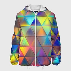 Мужская куртка Разноцветные треугольники
