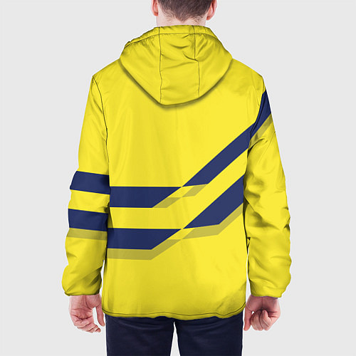 Мужская куртка Arsenal FC: Yellow style / 3D-Белый – фото 4