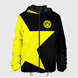 Куртка с капюшоном мужская FC Borussia Dortmund: Star, цвет: 3D-черный