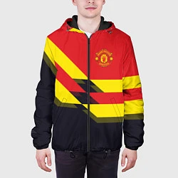 Куртка с капюшоном мужская Man UTD FC: Black style, цвет: 3D-черный — фото 2