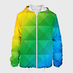 Куртка с капюшоном мужская Colored wall, цвет: 3D-белый