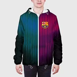 Куртка с капюшоном мужская Barcelona FC: Abstract 2018, цвет: 3D-белый — фото 2