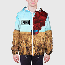 Куртка с капюшоном мужская PUBG Box, цвет: 3D-белый — фото 2