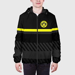 Куртка с капюшоном мужская FC Borussia 2018 Original #3, цвет: 3D-черный — фото 2