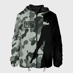 Куртка с капюшоном мужская PUBG: Camo Shadow, цвет: 3D-черный
