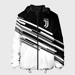 Куртка с капюшоном мужская FC Juventus: B&W Line, цвет: 3D-черный