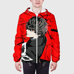 Куртка с капюшоном мужская Persona 5, цвет: 3D-белый — фото 2