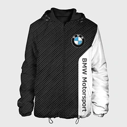 Куртка с капюшоном мужская BMW CARBON БМВ КАРБОН, цвет: 3D-черный