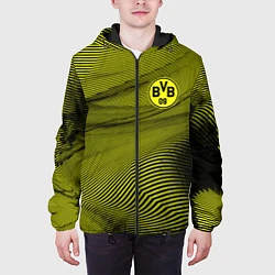 Куртка с капюшоном мужская FC Borussia Sport, цвет: 3D-черный — фото 2