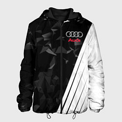 Куртка с капюшоном мужская Audi: Black Poly, цвет: 3D-черный