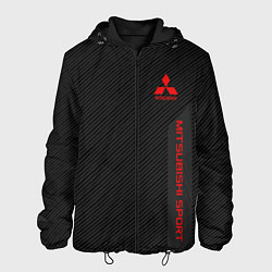 Куртка с капюшоном мужская Mitsubishi: Sport Line, цвет: 3D-черный