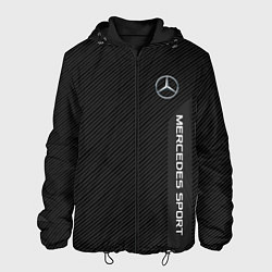 Куртка с капюшоном мужская Mercedes AMG: Sport Line цвета 3D-черный — фото 1