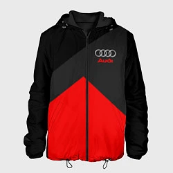 Куртка с капюшоном мужская Audi: Red Sport, цвет: 3D-черный