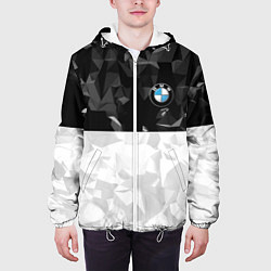 Куртка с капюшоном мужская BMW BLACK COLLECTION, цвет: 3D-белый — фото 2