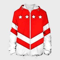 Куртка с капюшоном мужская Звезды Спартака, цвет: 3D-белый