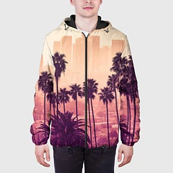 Куртка с капюшоном мужская Los Angeles, цвет: 3D-черный — фото 2