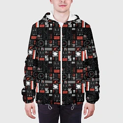 Куртка с капюшоном мужская Twenty One Pilots: Pattern, цвет: 3D-белый — фото 2
