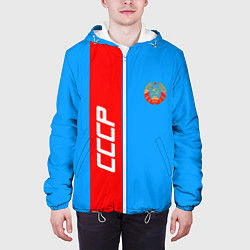 Куртка с капюшоном мужская СССР: Blue Collection, цвет: 3D-белый — фото 2