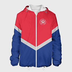 Куртка с капюшоном мужская Люблю футбол россии, цвет: 3D-белый
