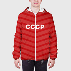 Куртка с капюшоном мужская СССР, цвет: 3D-белый — фото 2