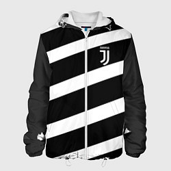 Куртка с капюшоном мужская Juve: B&W Lines, цвет: 3D-белый