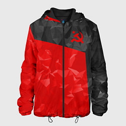 Куртка с капюшоном мужская USSR: Poly Sport, цвет: 3D-черный