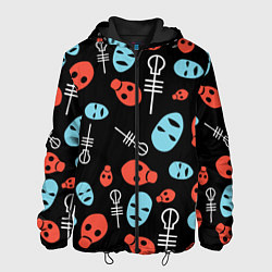 Куртка с капюшоном мужская Twenty One Pilots: Faces, цвет: 3D-черный