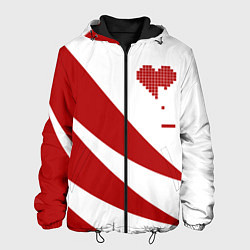 Куртка с капюшоном мужская Игра в сердца, цвет: 3D-черный